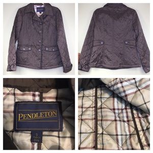 Pendleton Light weight Quilted Brown Jacke…